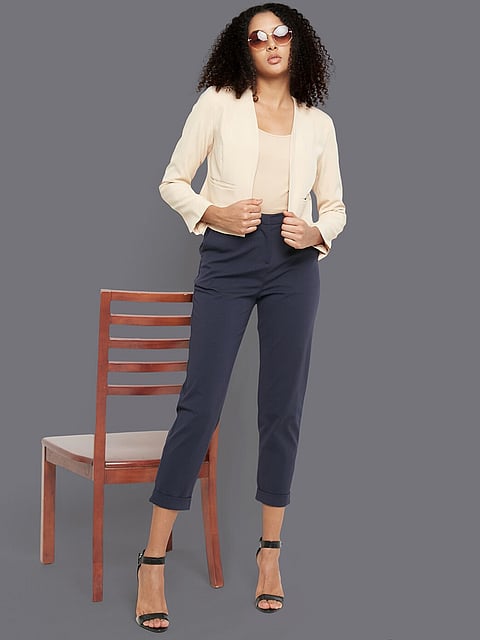 Allen Solly Casual Open-Front Blazer